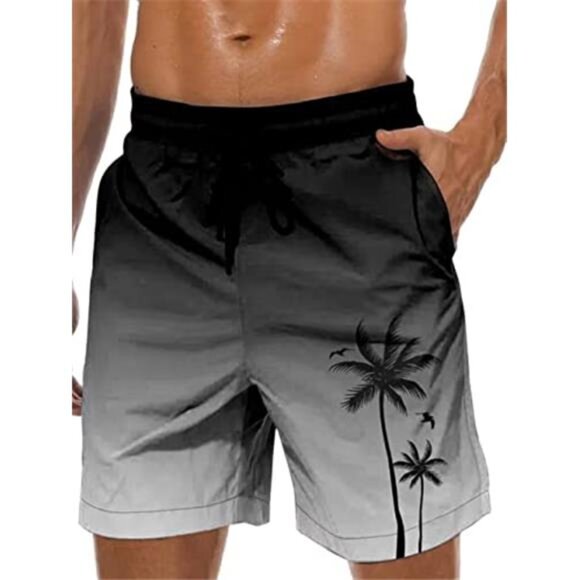 Men's Swim Trunks Mesh Lining Suit Shorts with Pockets